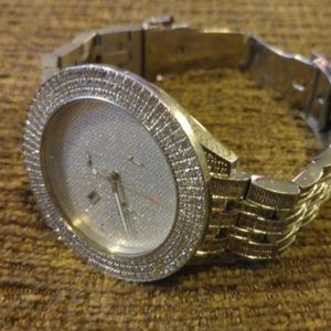 Joe Rodeo Mens Diamond Stainless Steal Watch $650